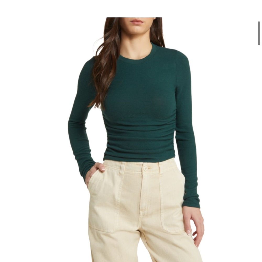 Madewell Green Sweater shirt